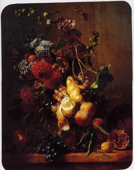 Floral, beautiful classical still life of flowers.102